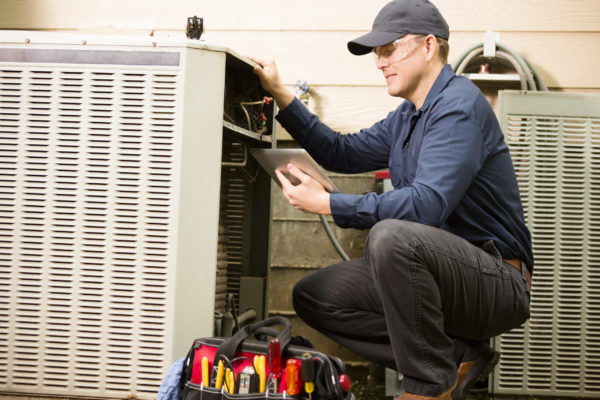 HVAC maintenance is being done in Mesa, AZ.