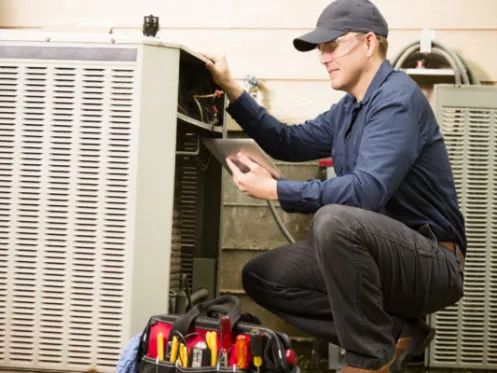 HVAC maintenance is being done in Mesa, AZ.